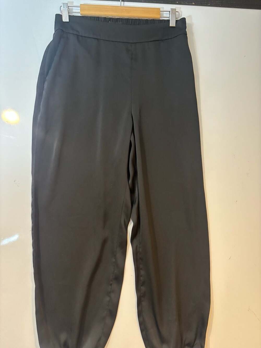 Express Cropped Super High Rise Jogger Pants Black Size M
